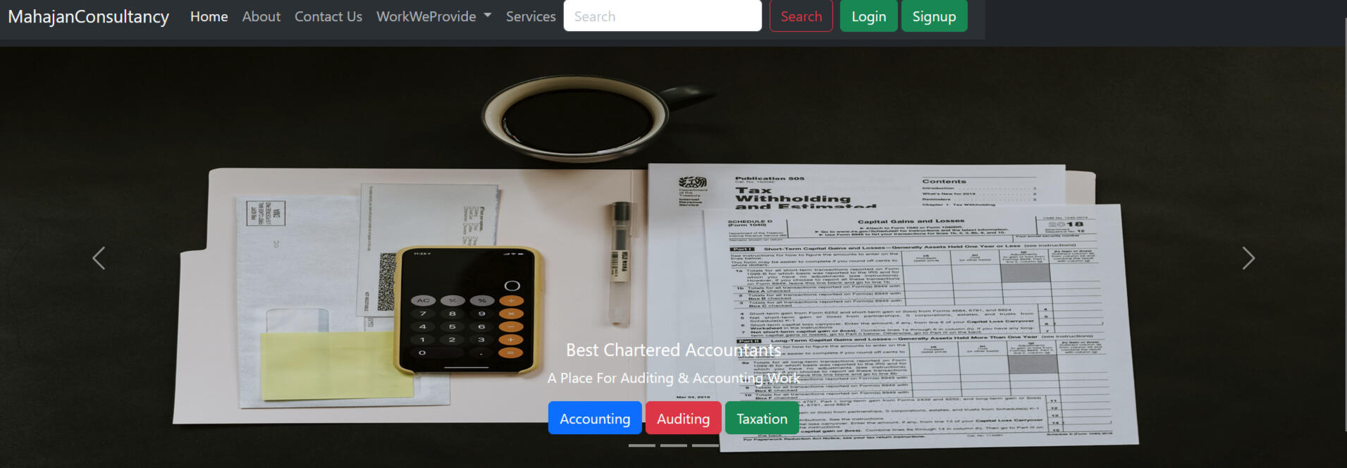 Website Development BootStrap Project
